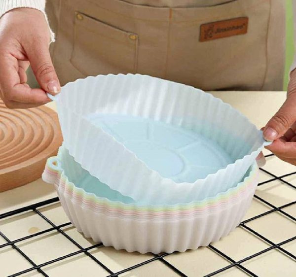 BANDEJA DE SILICONA REDONDA PARA FREIDORA DE AIRE