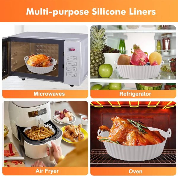 BANDEJA DE SILICONA REDONDA PARA FREIDORA DE AIRE