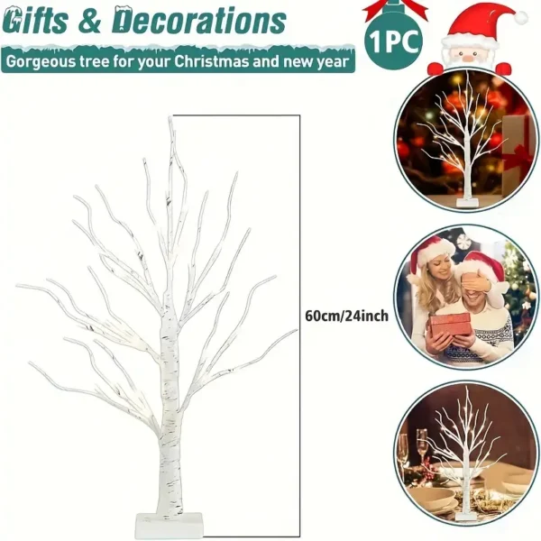 1 ARBOL LED DE ABEDUL