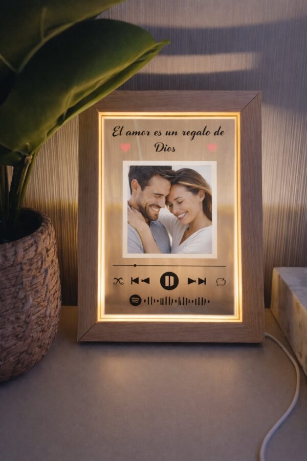 PORTARETRATO LED PERSONALIZADO