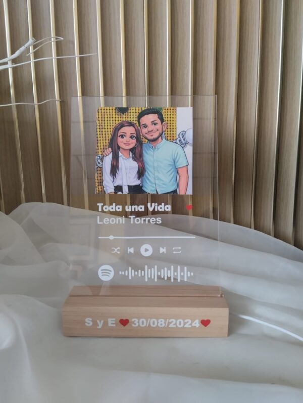 PLACAS ACRILICA CON LED PERSONALIZADAS