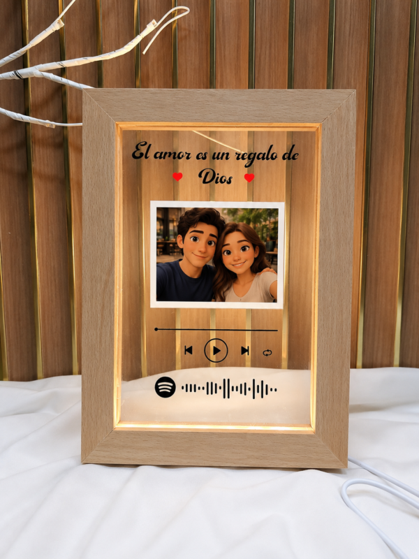 PORTARETRATO LED PERSONALIZADO